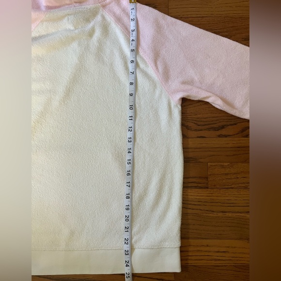 Outerknown Color Block Pink Coral White Terry Hoodie size S and L NWT - Picture 9 of 9